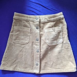 Amber Corduroy Button up Skirt